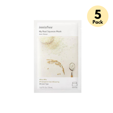 My Real Squeeze Mask 5 pack Arroz